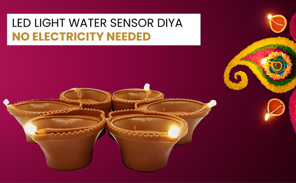 LED Light Water Sensor Diyas Reusable 🪔 LAST DAY 50% 0FF 🪔