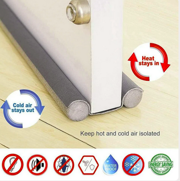Door Protector-Gap Sealer Stopper Sound-Proof Reduce Noise Waterproof - Brown (Pack Of 2)
