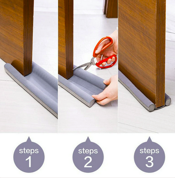 Door Protector-Gap Sealer Stopper Sound-Proof Reduce Noise Waterproof - Brown (Pack Of 2)